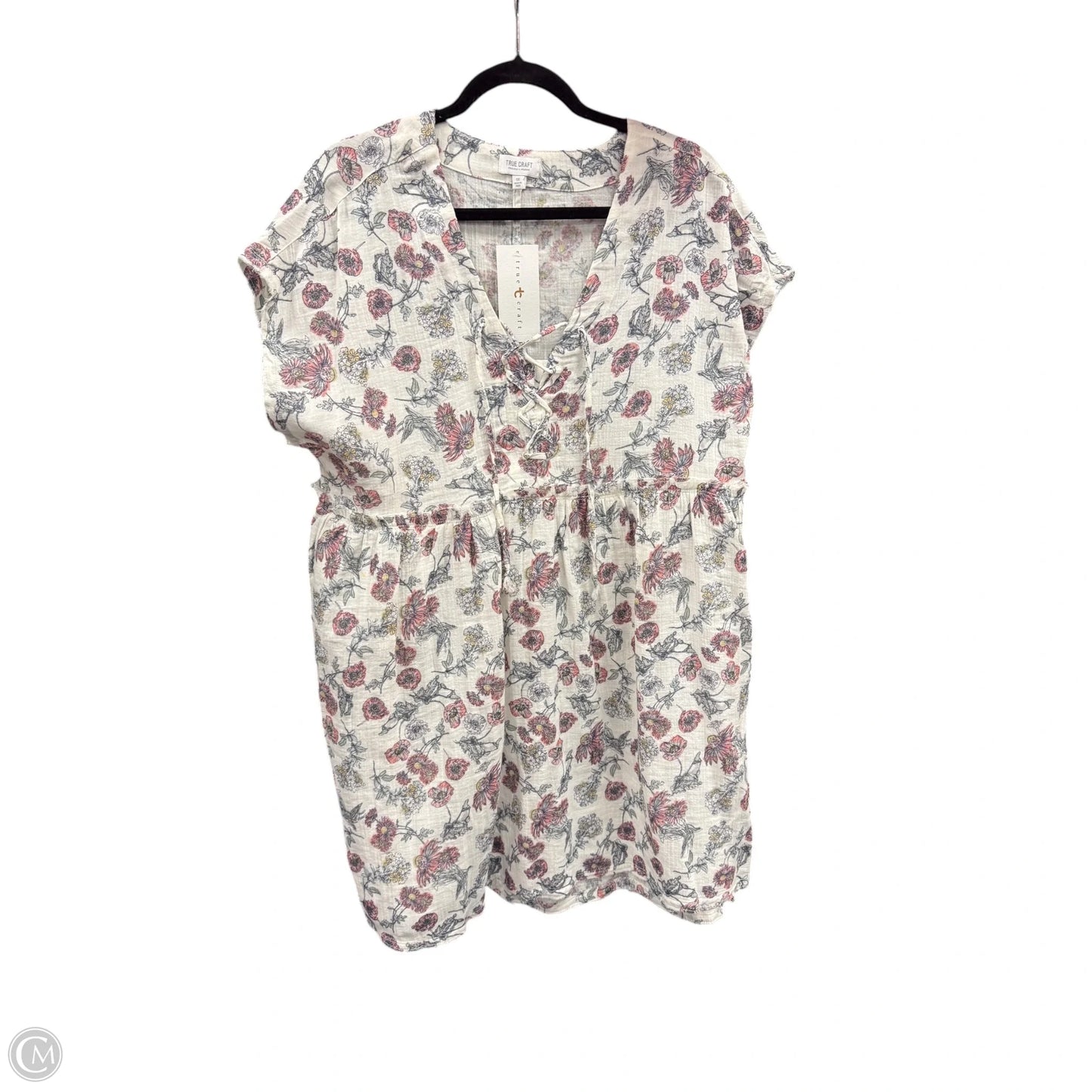 Dress Casual Short By True Craft In Blue & Pink, Size: 0x