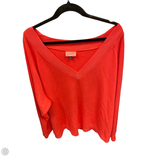 Sweatshirt Crewneck By Universal Thread In Coral, Size: 2x
