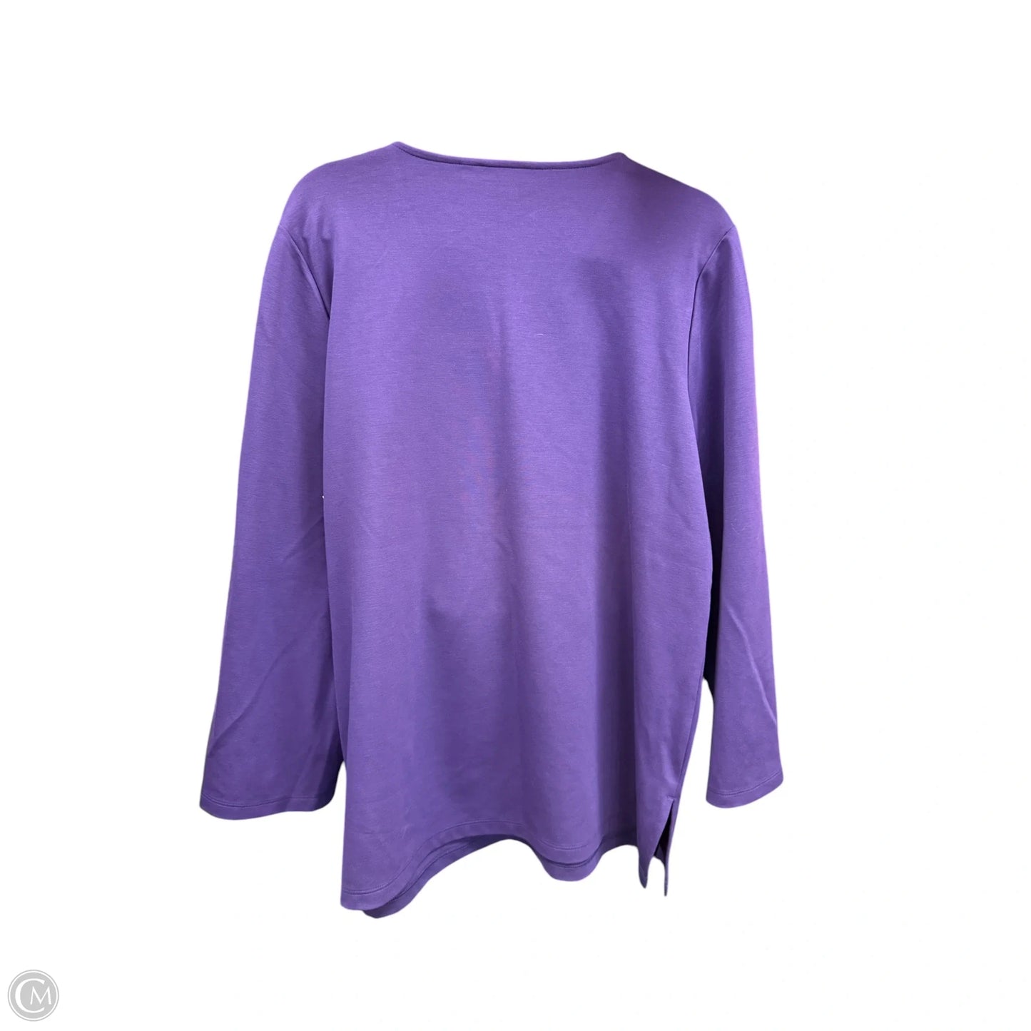 Top Long Sleeve By Chicos In Purple, Size: Xl