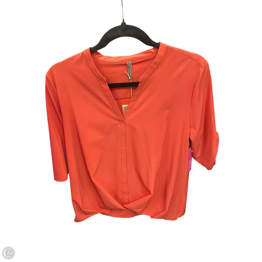Blouse Short Sleeve By Royal Robbins In Coral, Size: M