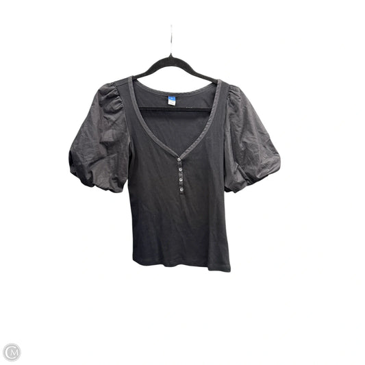 Top Short Sleeve By Old Navy In Black, Size: M