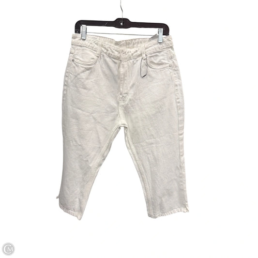 Jeans Cropped By Zara In White, Size: 8