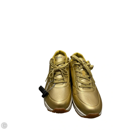 Shoes Athletic By Skechers In Gold, Size: 8.5