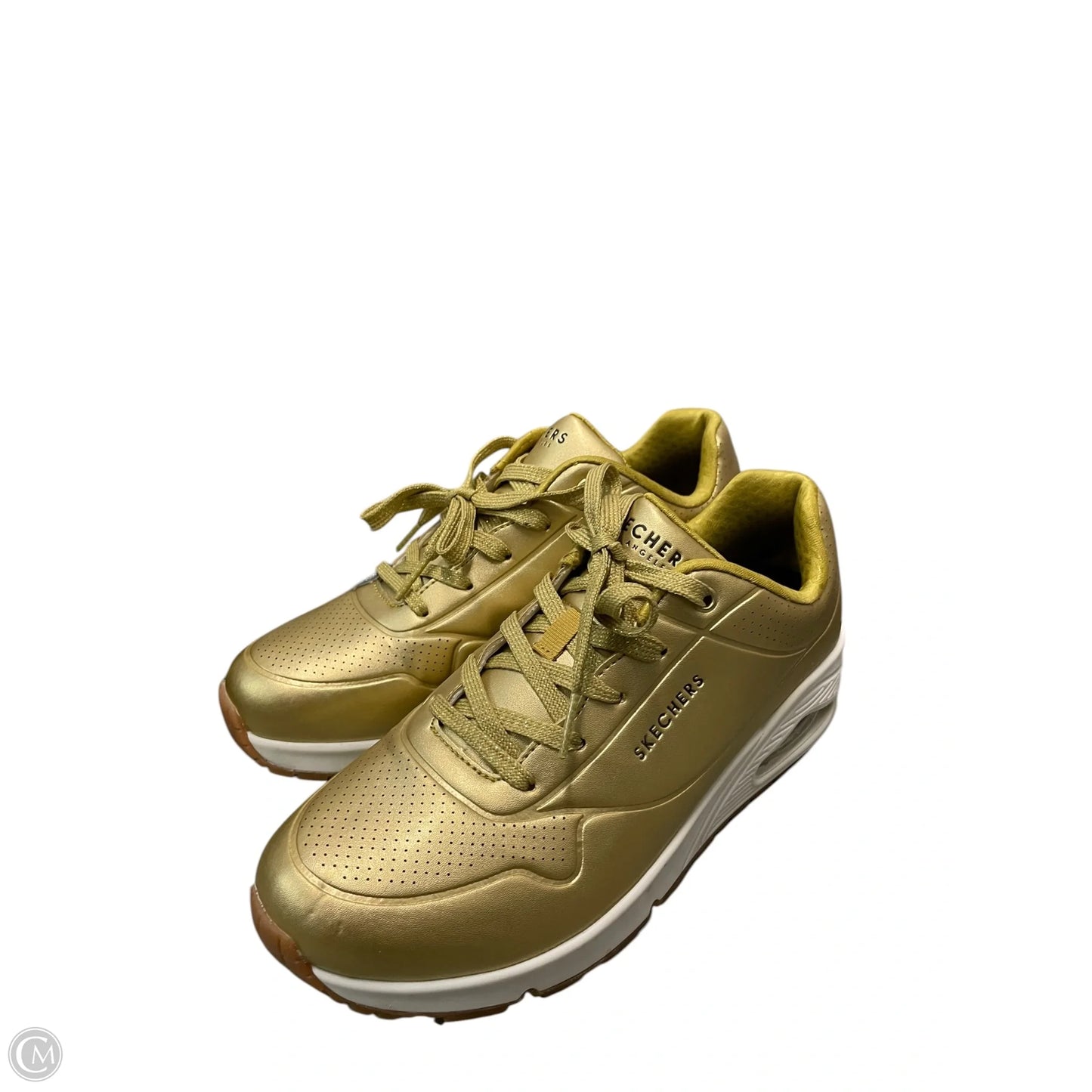 Shoes Athletic By Skechers In Gold, Size: 8.5