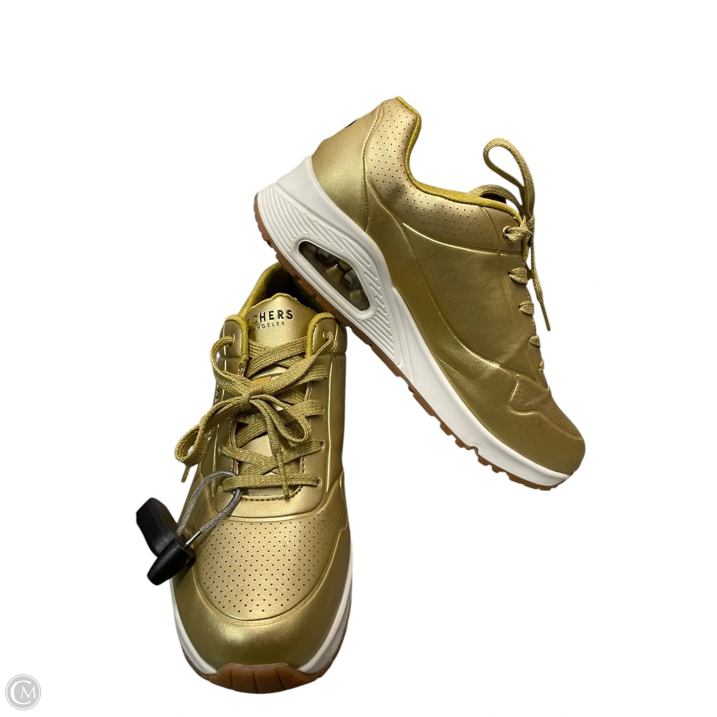 Shoes Athletic By Skechers In Gold, Size: 8.5