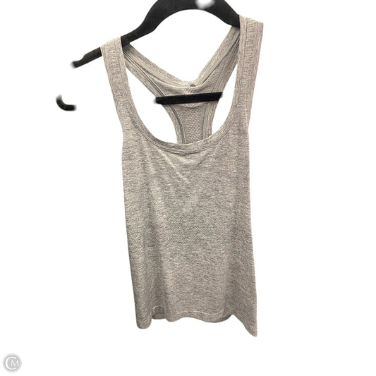 Athletic Tank Top By Lululemon In Grey, Size: 6