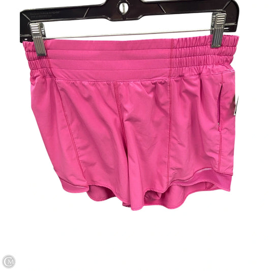 Athletic Shorts By Lululemon In Pink, Size: 8