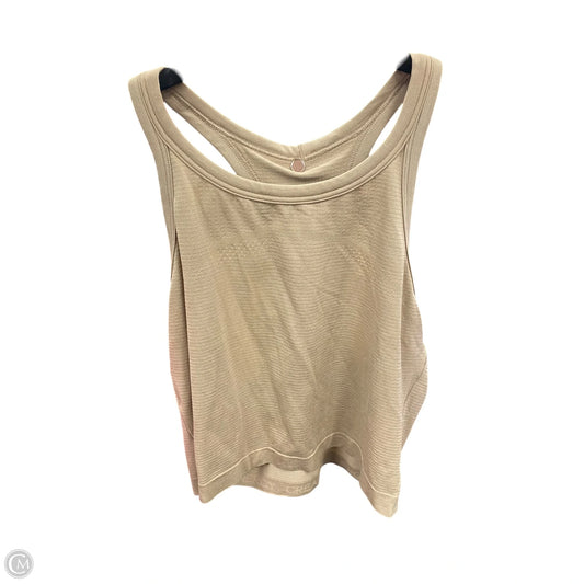 Athletic Tank Top By Lululemon In Tan, Size: 8