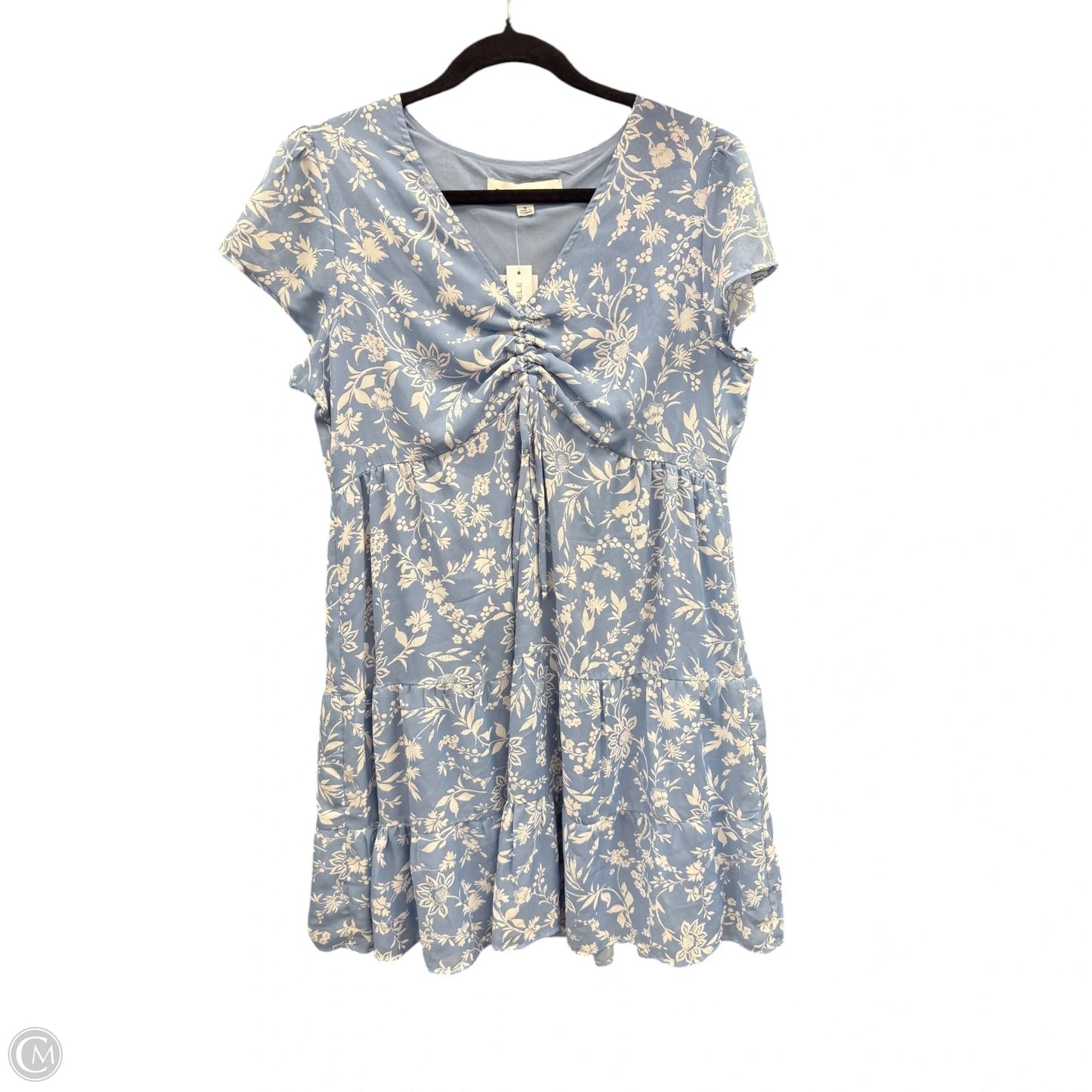 Dress Casual Short By Emma And Michele In Blue & White, Size: M