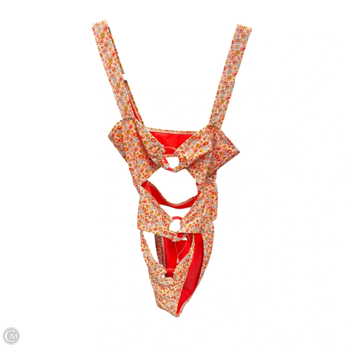 Swimsuit By Clothes Mentor In Orange & Yellow, Size: M