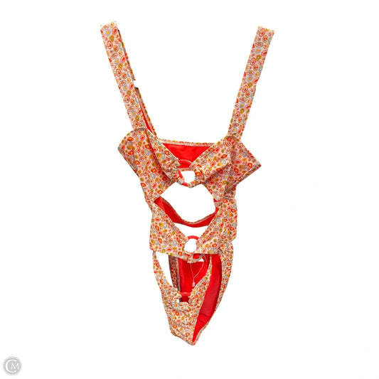 Swimsuit By Clothes Mentor In Orange & Yellow, Size: M