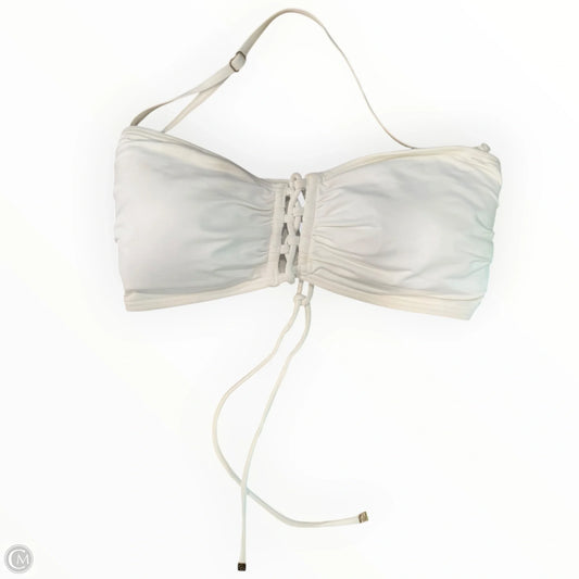 Swimsuit Top By Michael By Michael Kors In White, Size: M