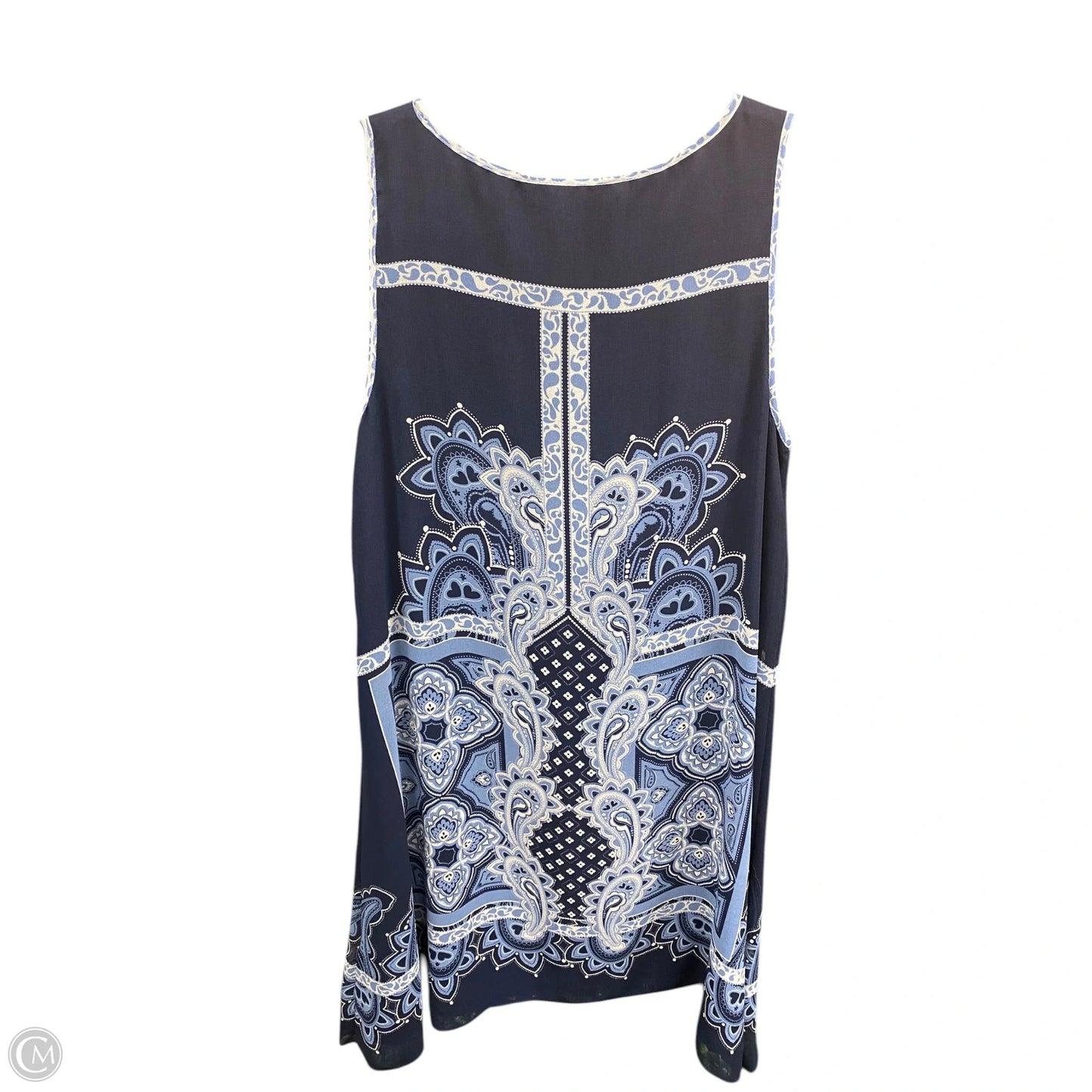 Dress Casual Short By Max Studio In Blue & White, Size: S