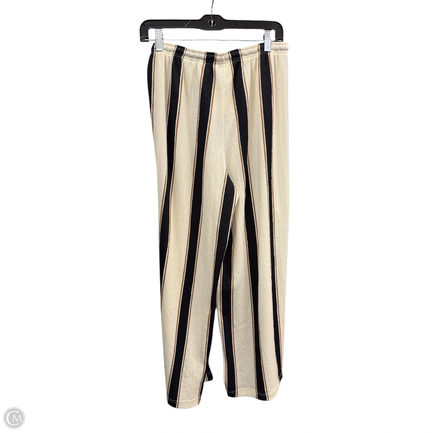 Pants Wide Leg By H&m In Striped Pattern, Size: M