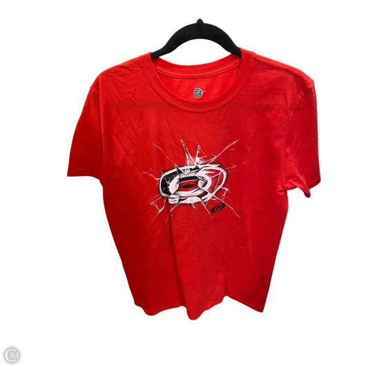 Top Short Sleeve Basic By Nhl In Red, Size: M