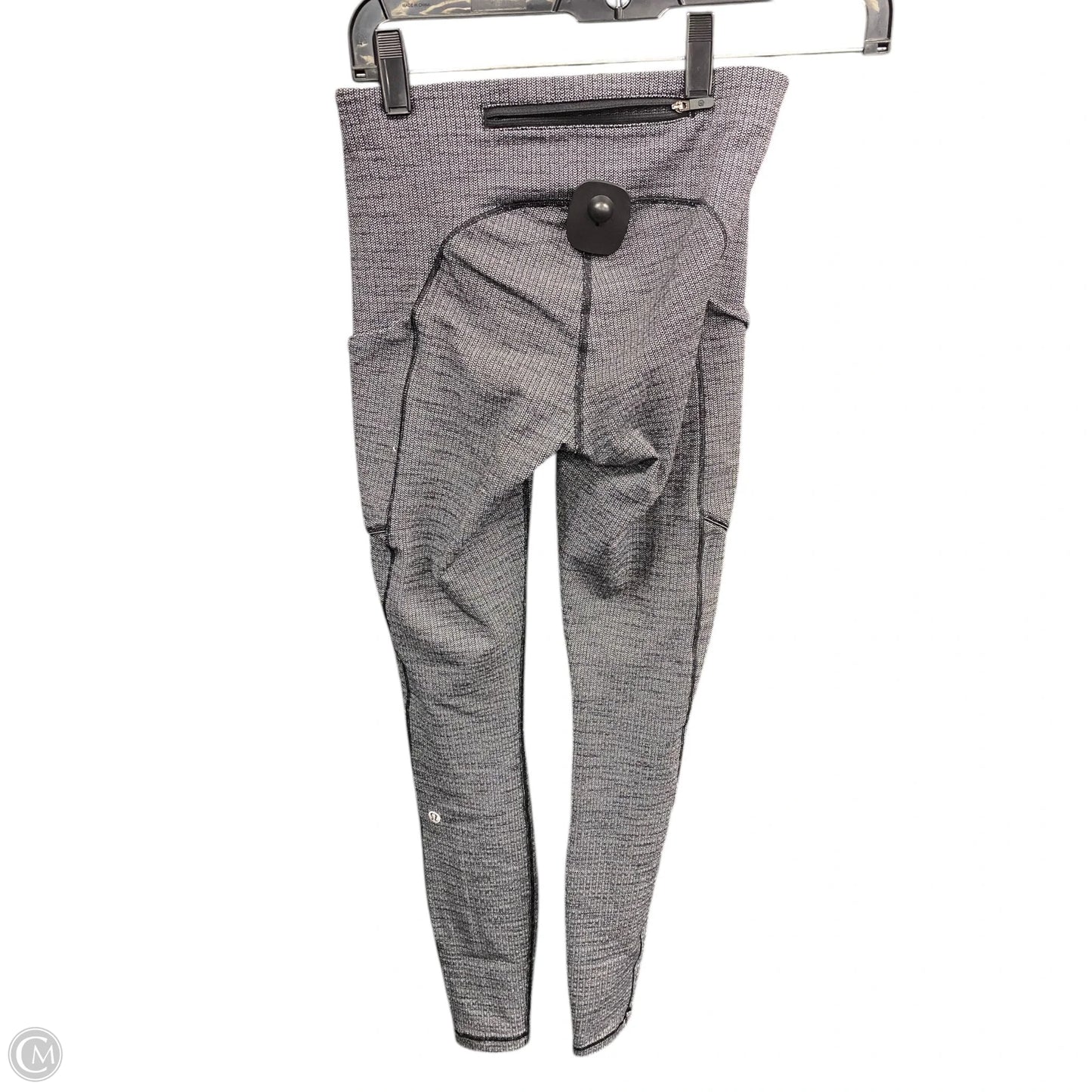 Athletic Leggings By Lululemon In Black & White, Size: 4