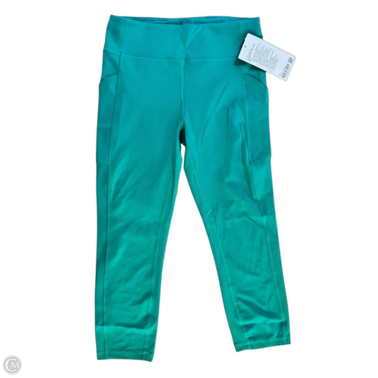 Athletic Leggings Capris By Lululemon In Green, Size: 10
