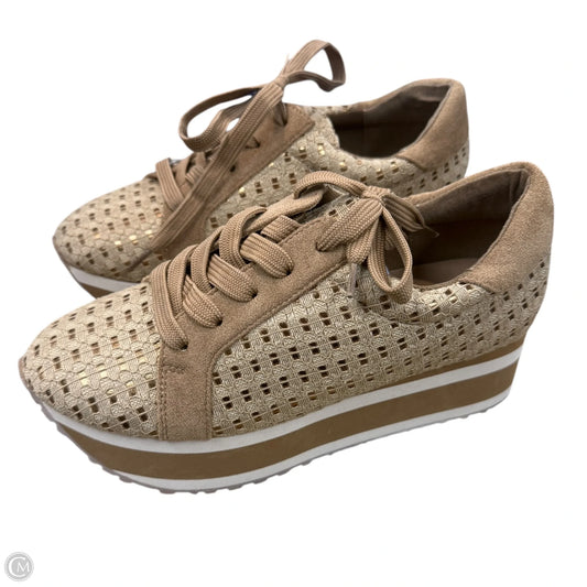 Shoes Sneakers By Pierre Dumas In Gold, Size: 6.5