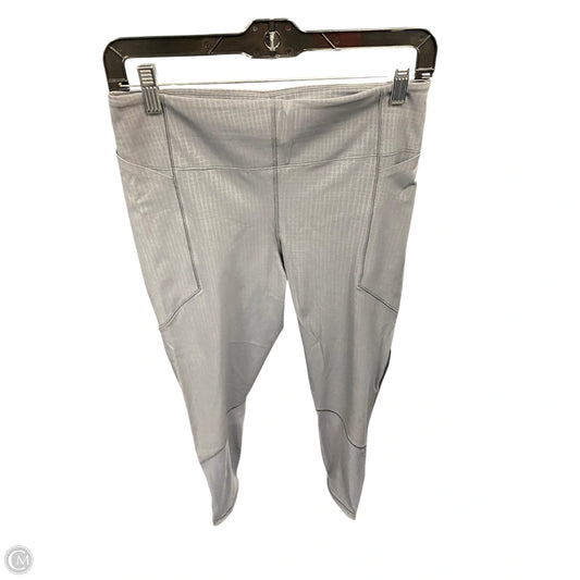 Athletic Leggings By Lululemon In Grey, Size: 10