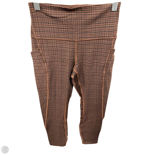 Athletic Leggings By Lululemon In Black & Brown, Size: 6