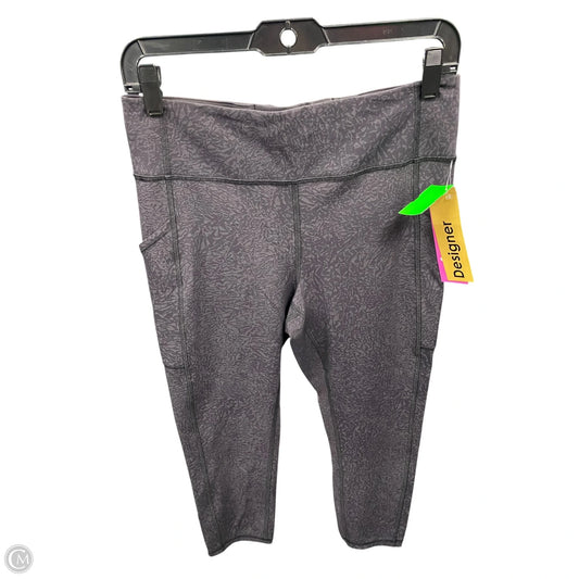 Athletic Leggings By Lululemon In Black & Grey, Size: 10