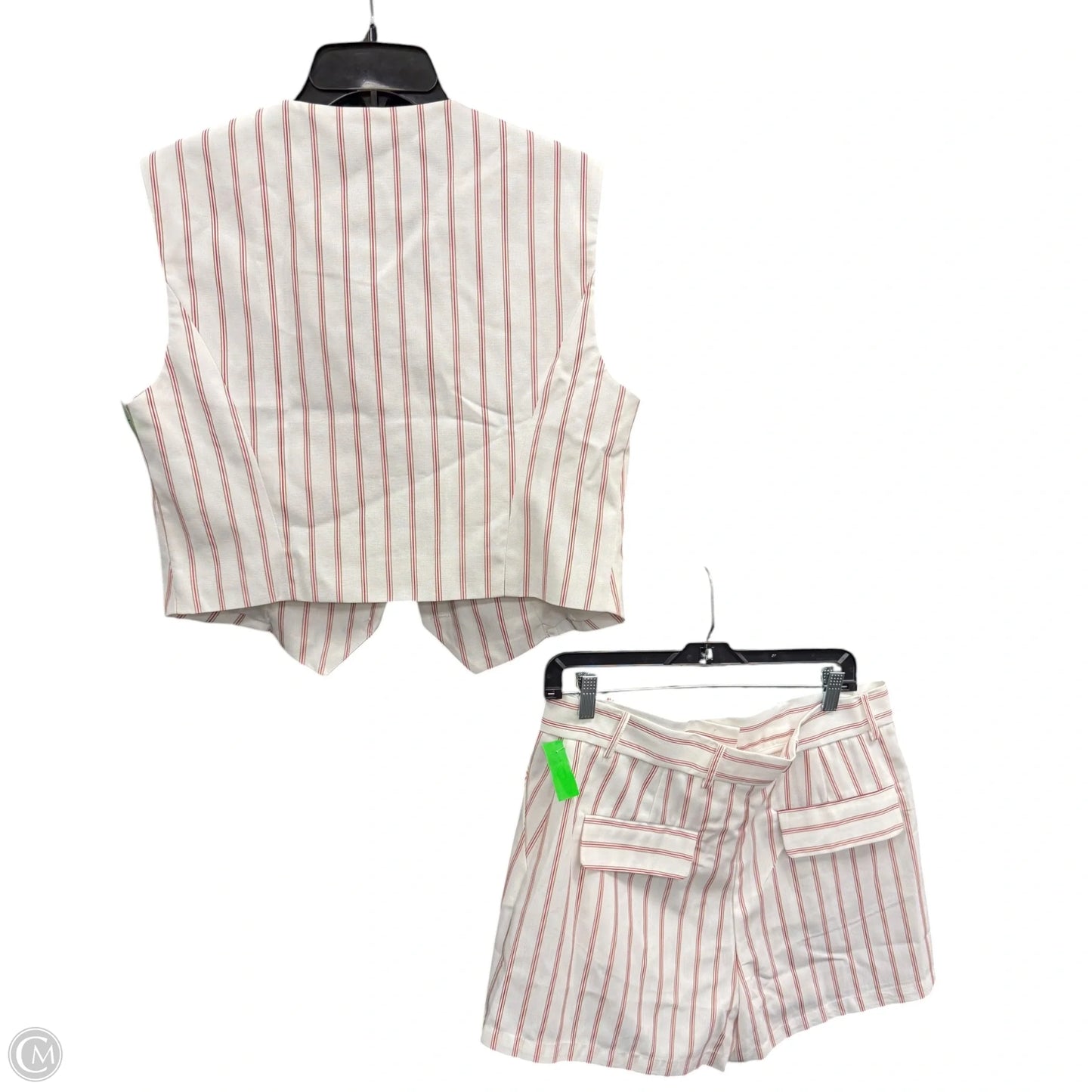 Shorts Set By Commense In Striped Pattern, Size: Xl