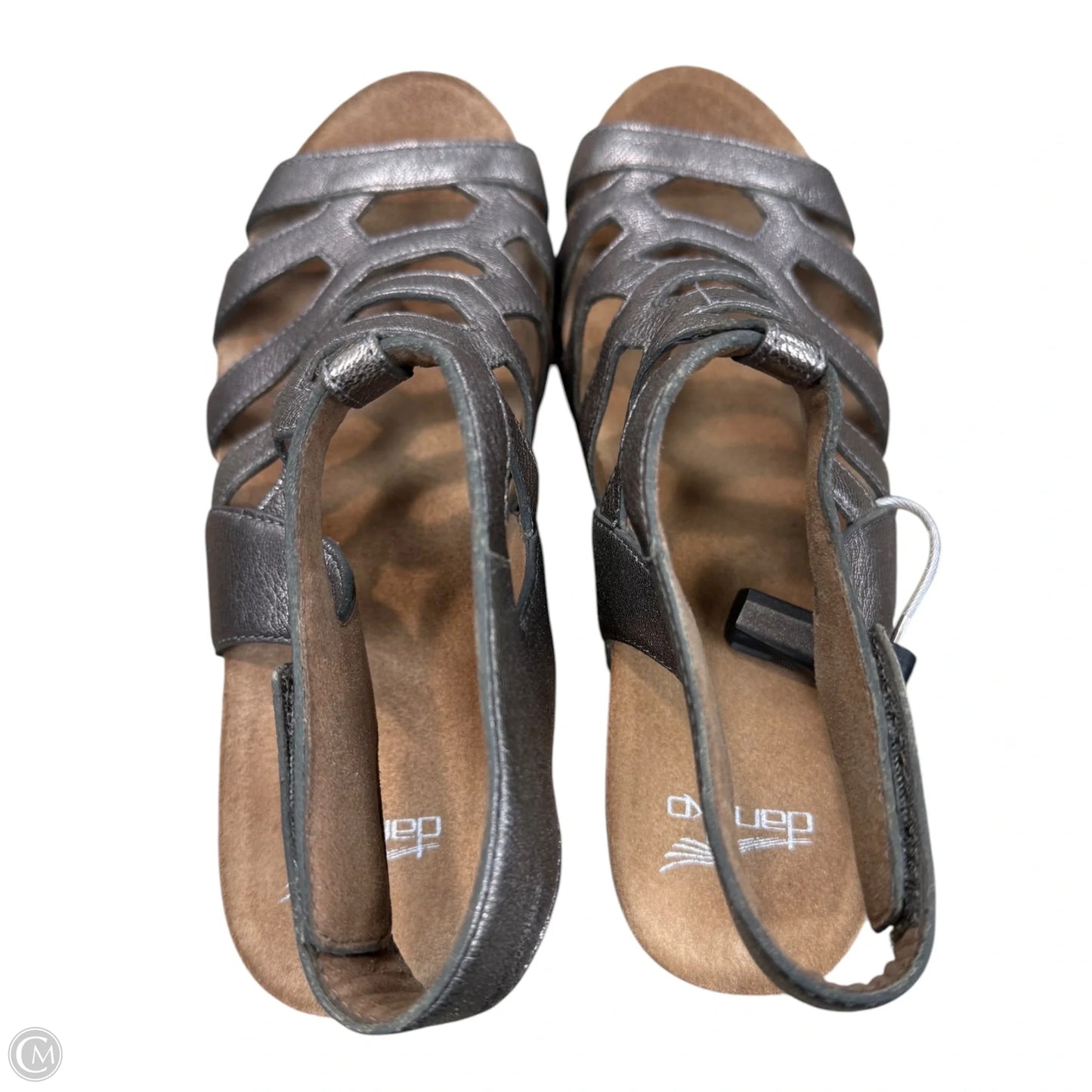 Sandals Heels Wedge By Dansko In Gold, Size: 9.5