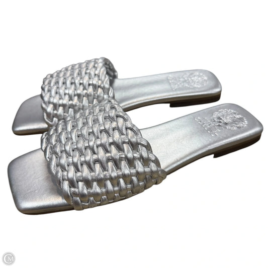 Sandals Flats By Vince Camuto In Silver, Size: 9