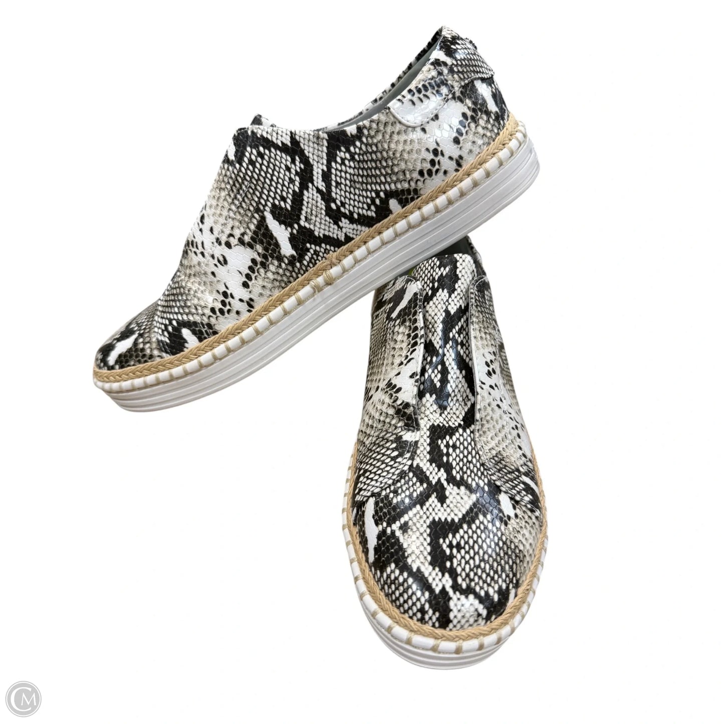 Shoes Sneakers By J Slides In Snakeskin Print, Size: 9