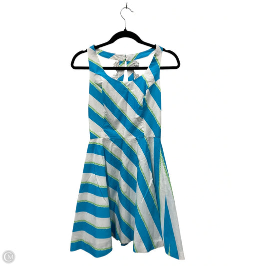 Dress Designer By Lilly Pulitzer In Blue & Green, Size: Xxs