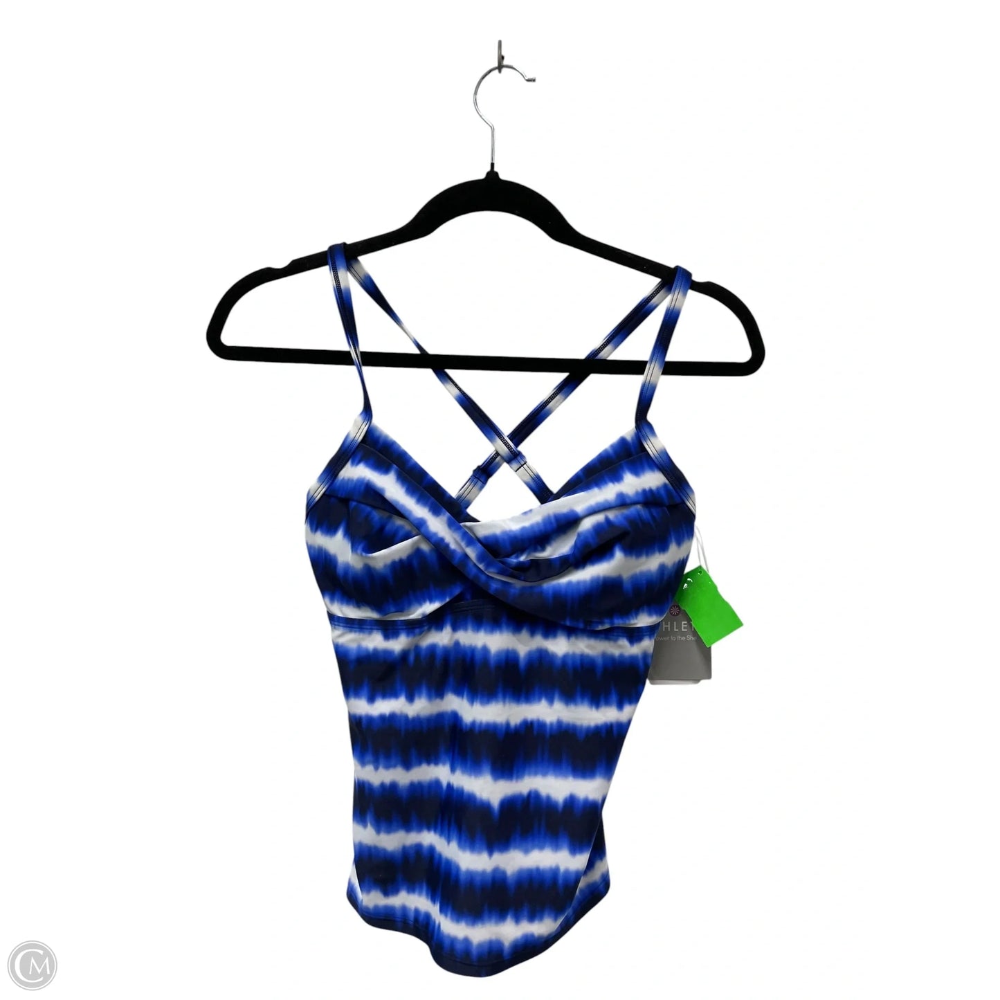 Swimsuit Top By Athleta In Tie Dye Print, Size: S