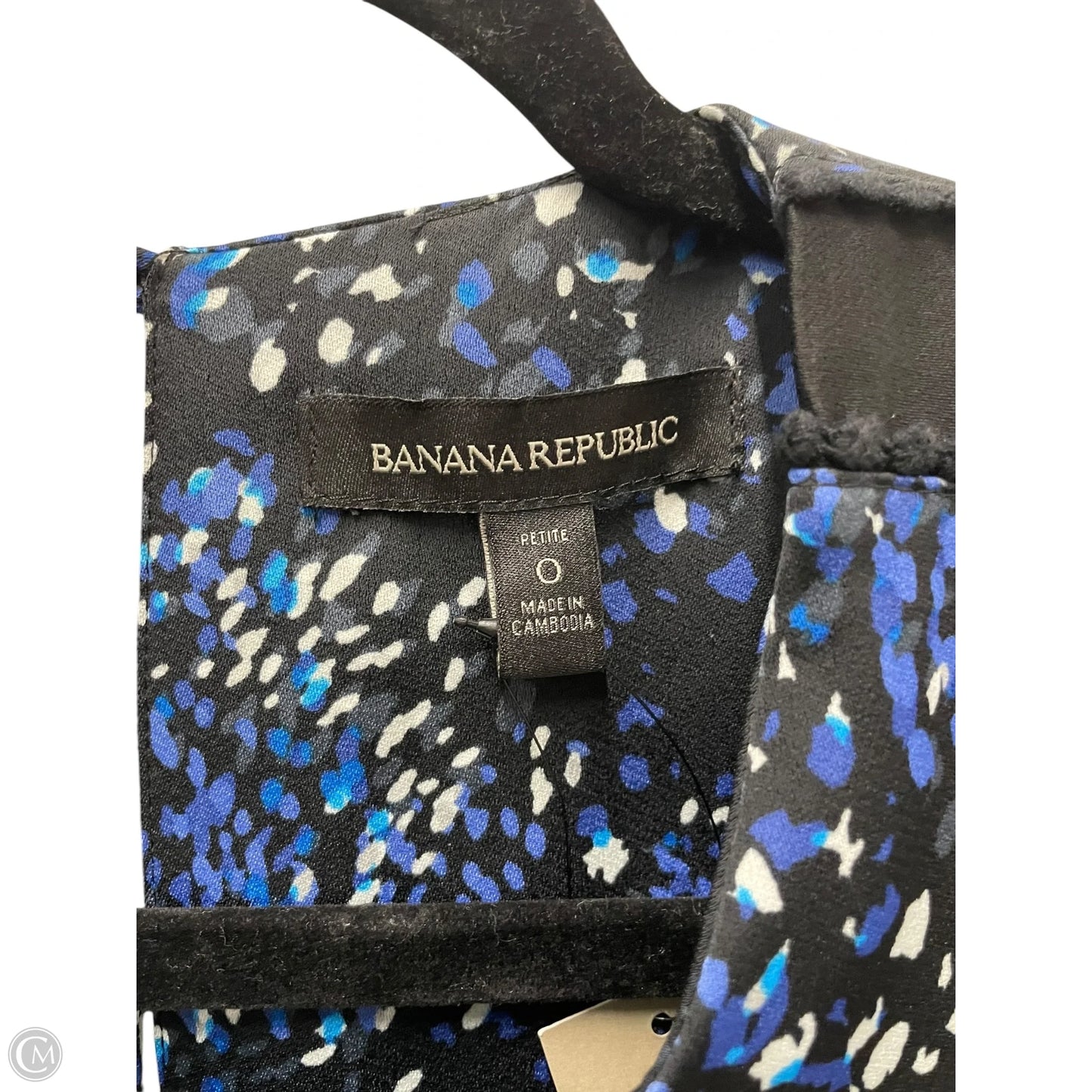 Dress Casual Short By Banana Republic In Black & Blue, Size: 0p