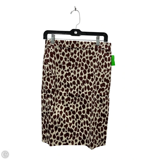 Skirt Mini & Short By J. Crew In Brown & Cream, Size: 2