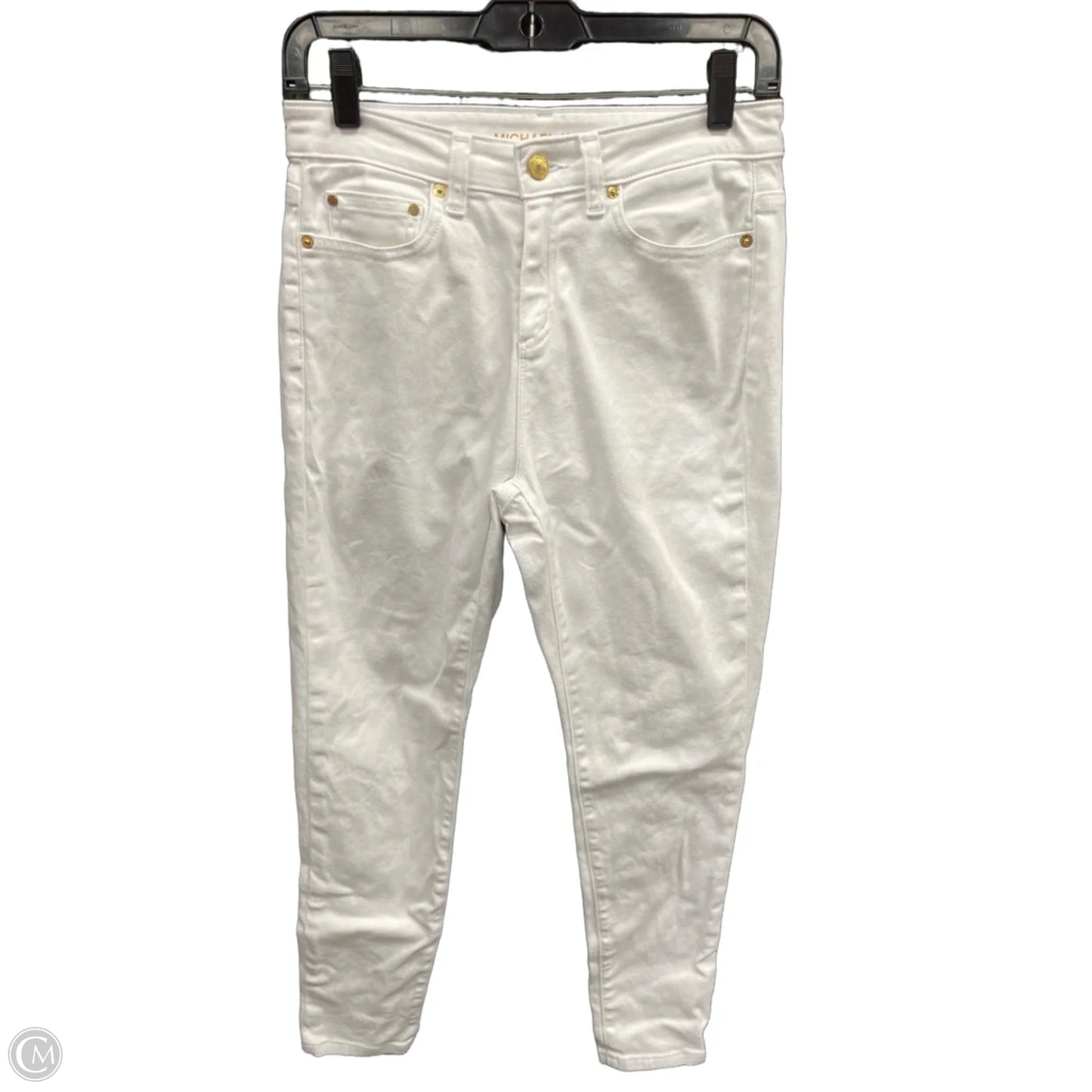 Jeans Skinny By Michael By Michael Kors In White, Size: 6p