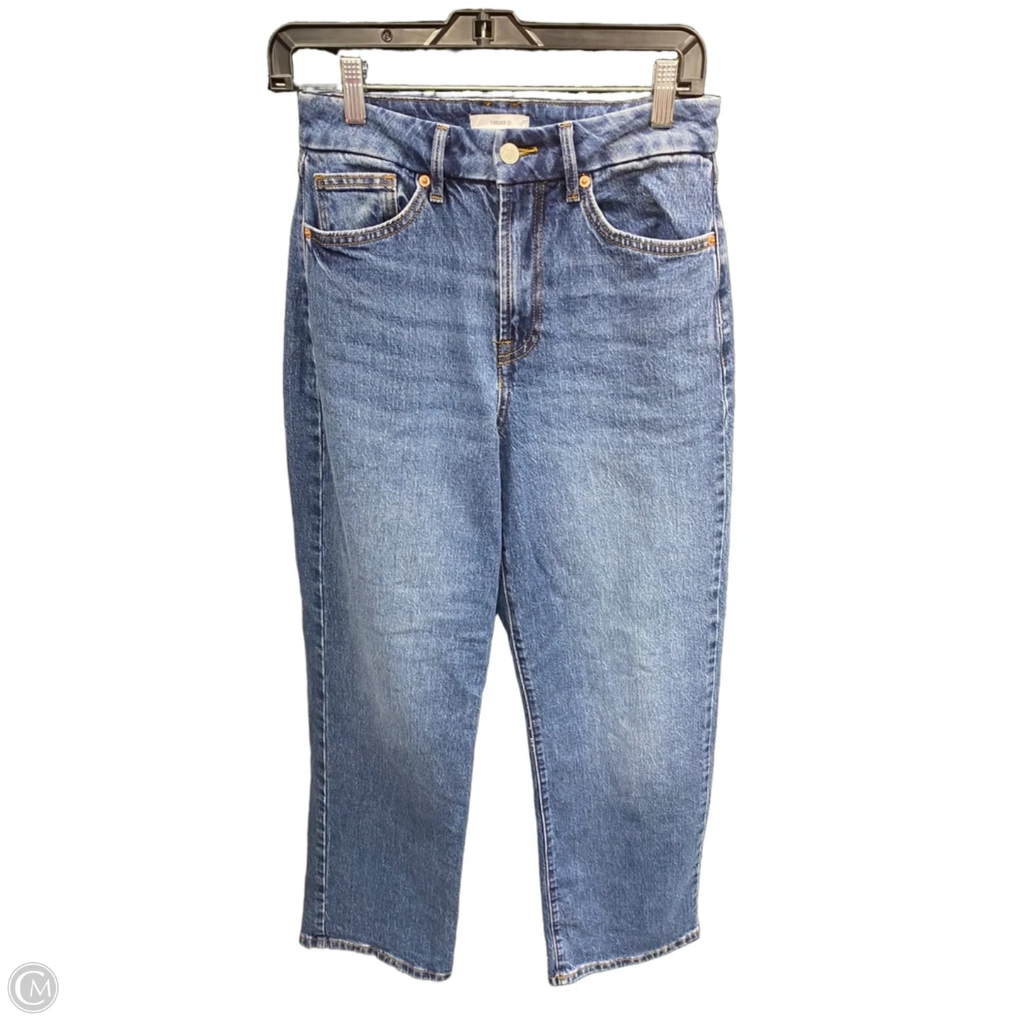 Jeans Wide Leg By Forever 21 In Blue Denim, Size: 4