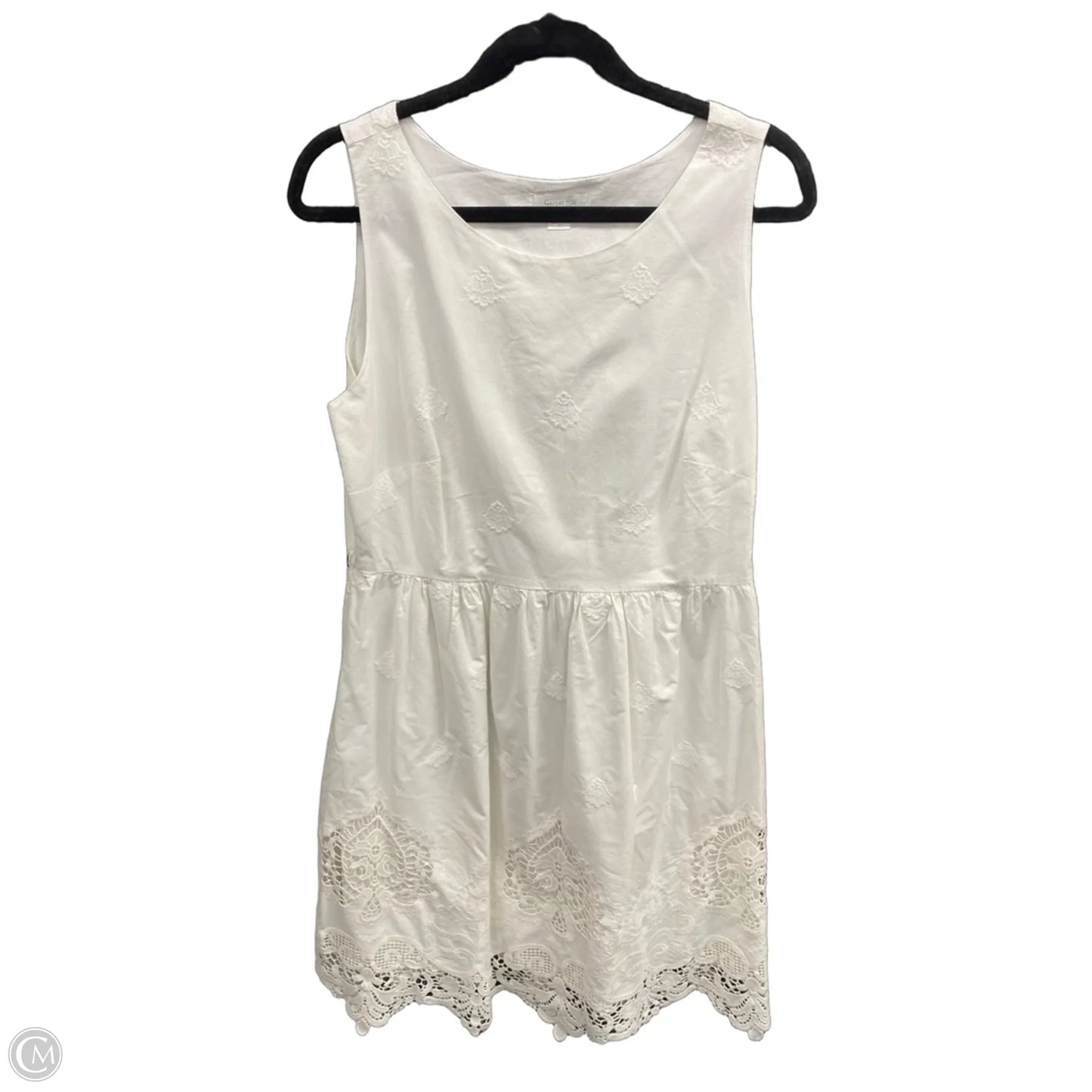 Dress Casual Midi By Garnet Hill In White, Size: 14