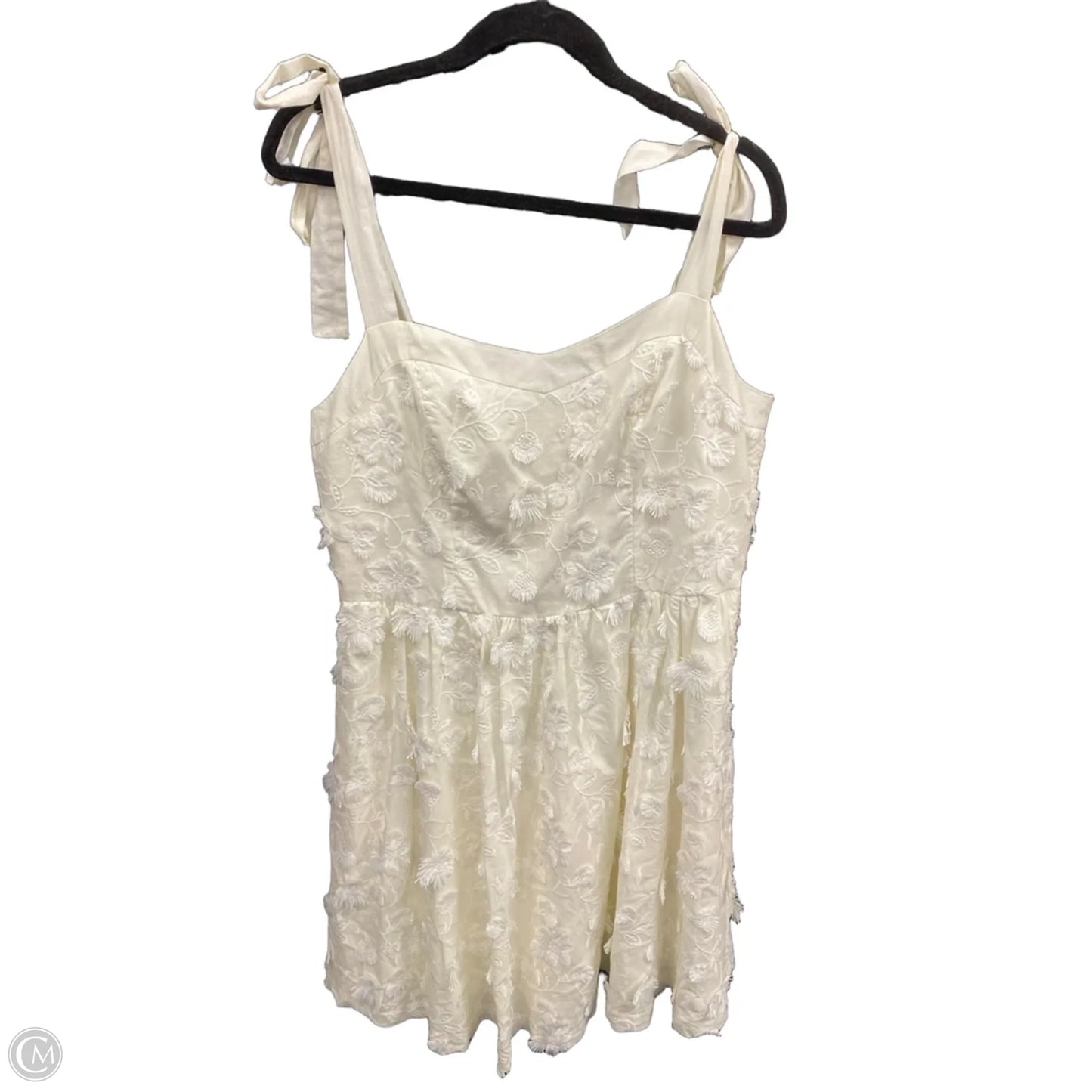 Dress Casual Short By Cmb In Ivory, Size: 14