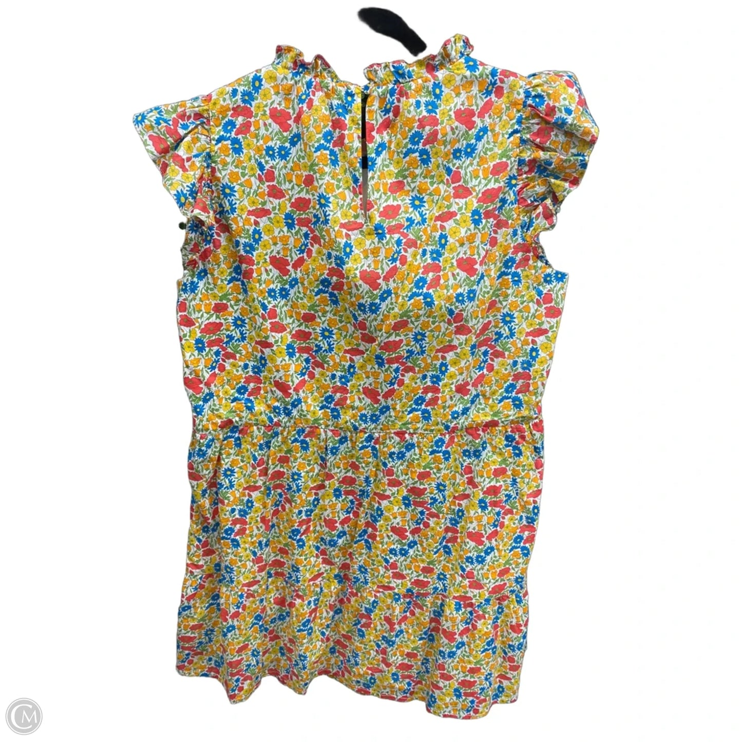 Dress Casual Short By J. Crew In Blue & Yellow, Size: L