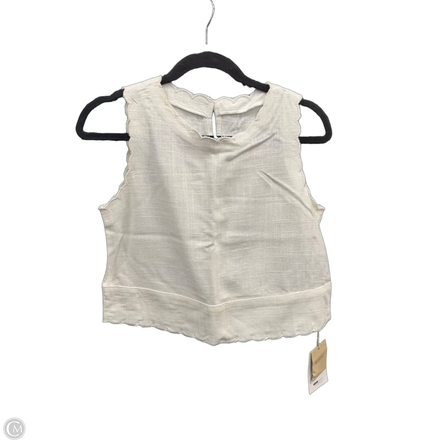 Blouse Sleeveless By Cmc In Ivory, Size: Xs