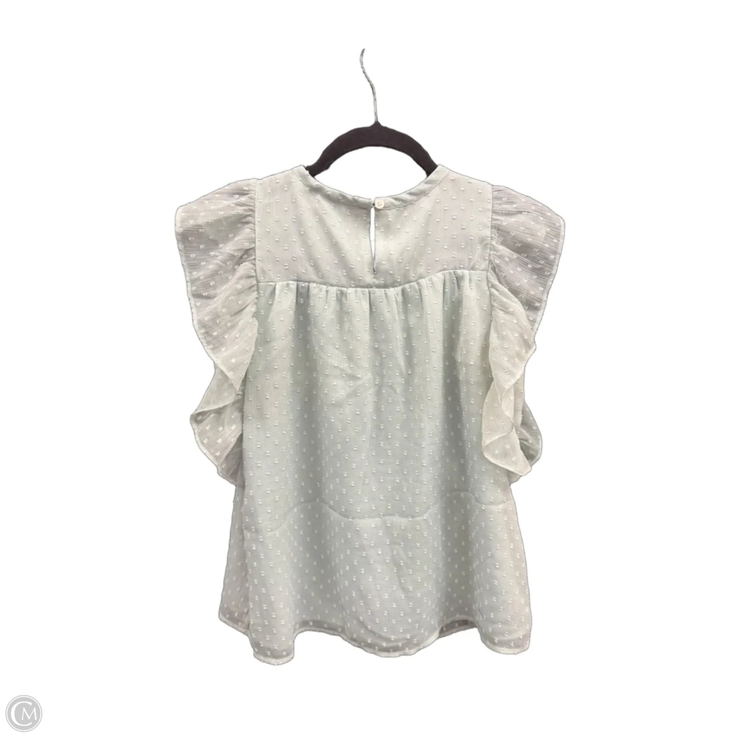 Blouse Short Sleeve By Loft In Green, Size: Xsp