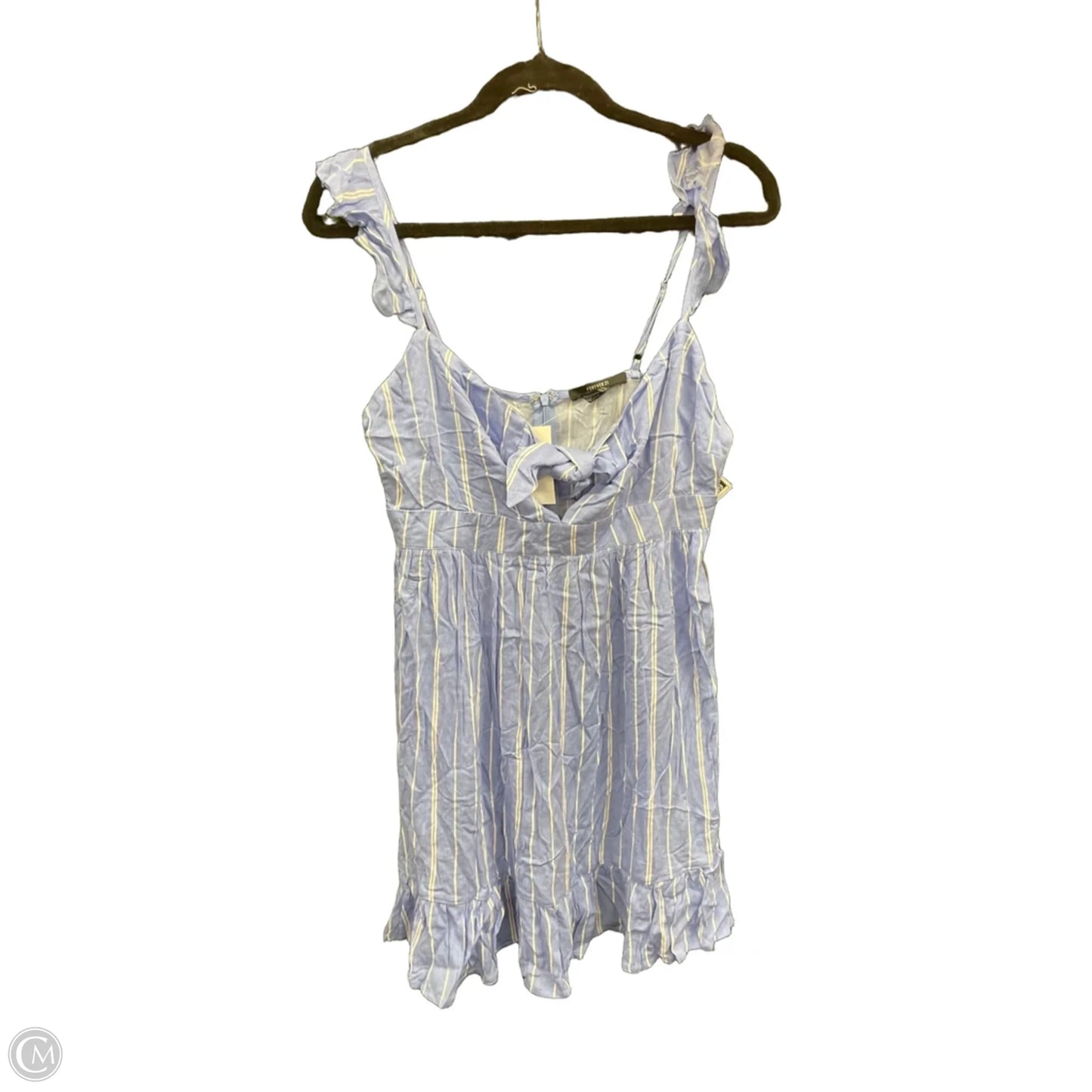 Dress Casual Short By Forever 21 In Blue & White, Size: M