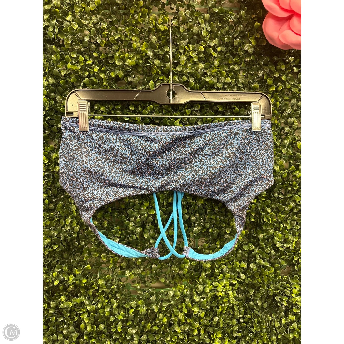 Athletic Bra By Lululemon In Blue & Pink, Size: 10