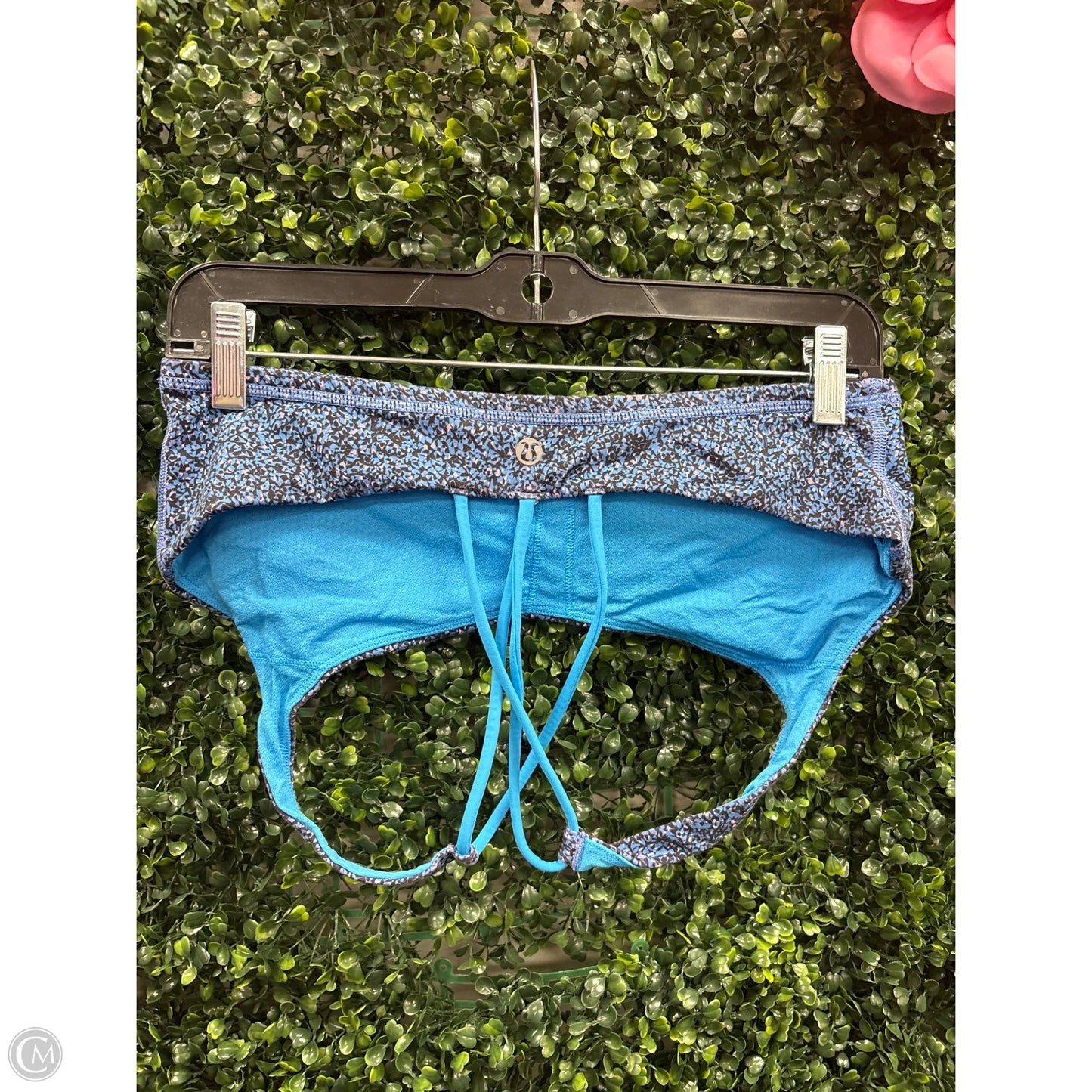 Athletic Bra By Lululemon In Blue & Pink, Size: 10
