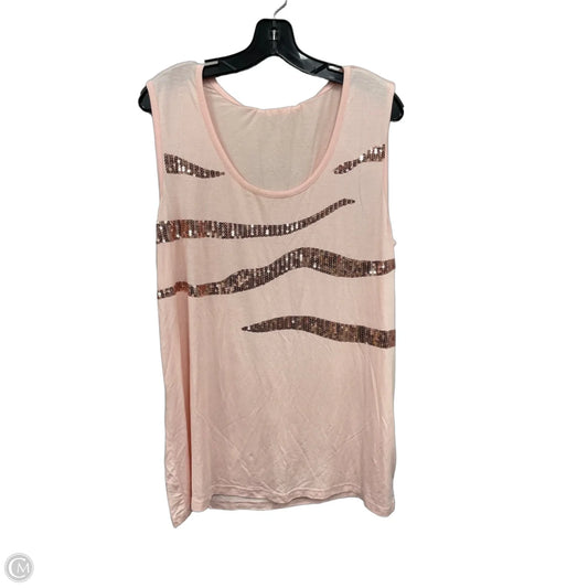 Top Sleeveless By Clothes Mentor In Pink, Size: Xl