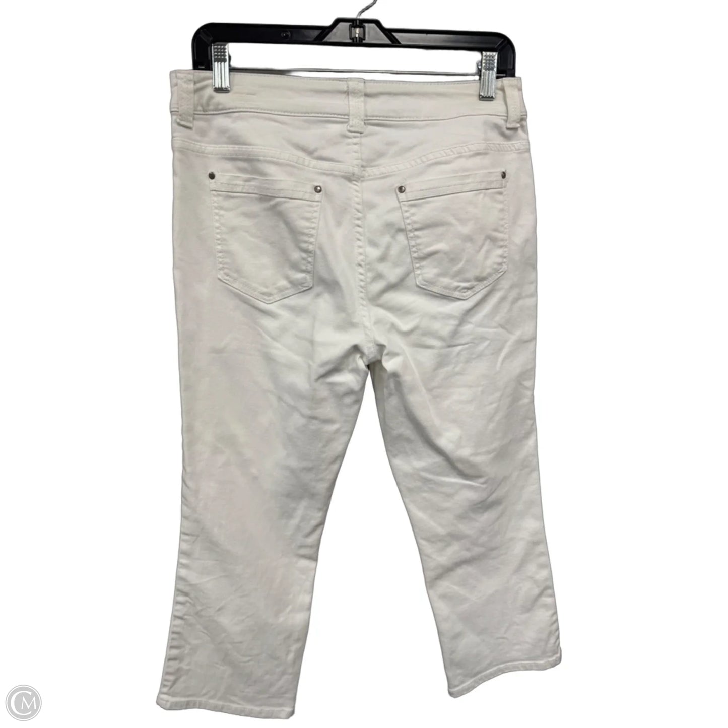 Jeans Cropped By Chicos In White, Size: S