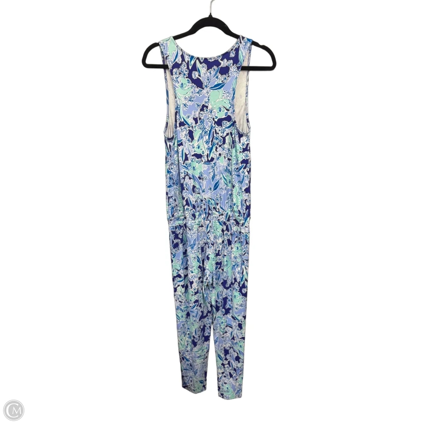 Jumpsuit Designer By Lilly Pulitzer In Blue & White, Size: M