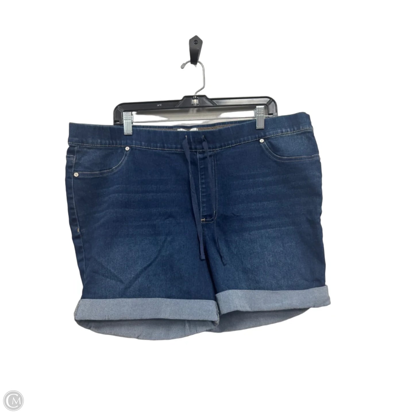 Shorts By Just Be In Blue Denim, Size: 3x