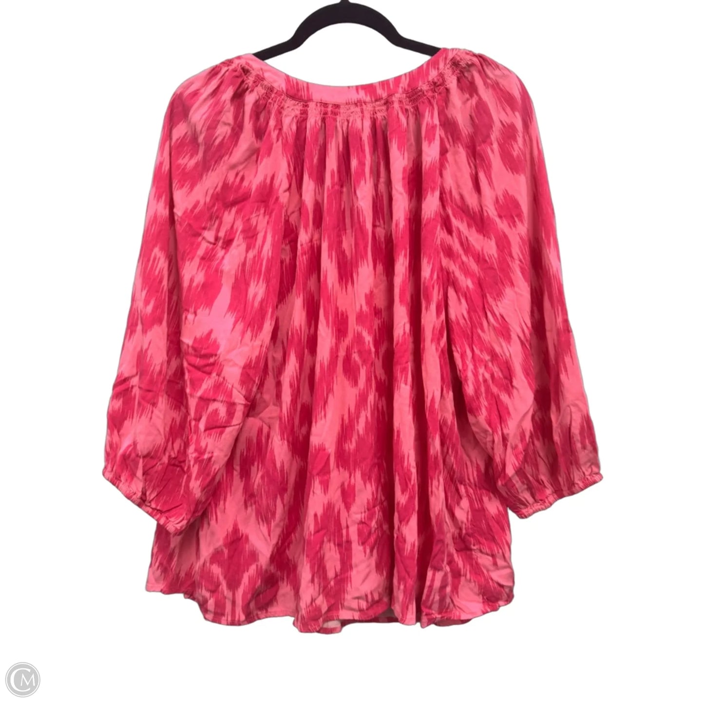 Top 3/4 Sleeve By Crown And Ivy In Pink, Size: 2x