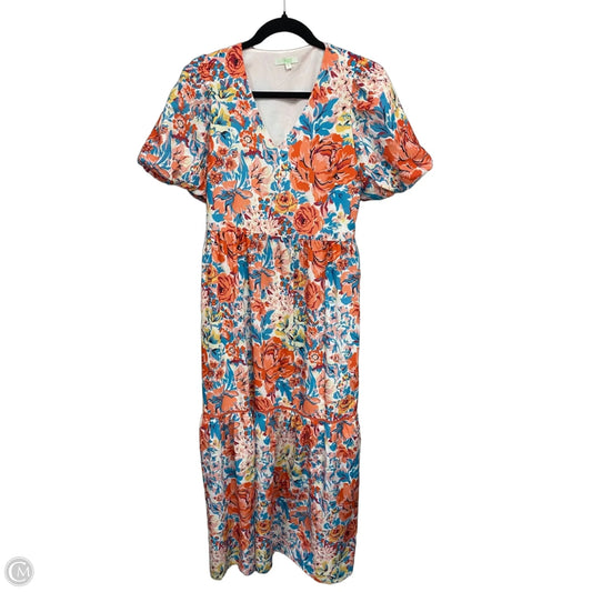 Dress Casual Maxi By Jade In Blue & Orange, Size: M