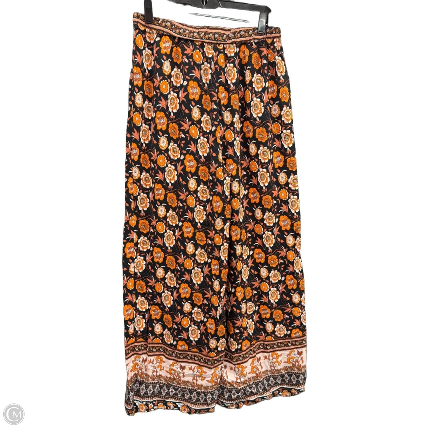 Pants Lounge By Shein In Black & Orange, Size: 8